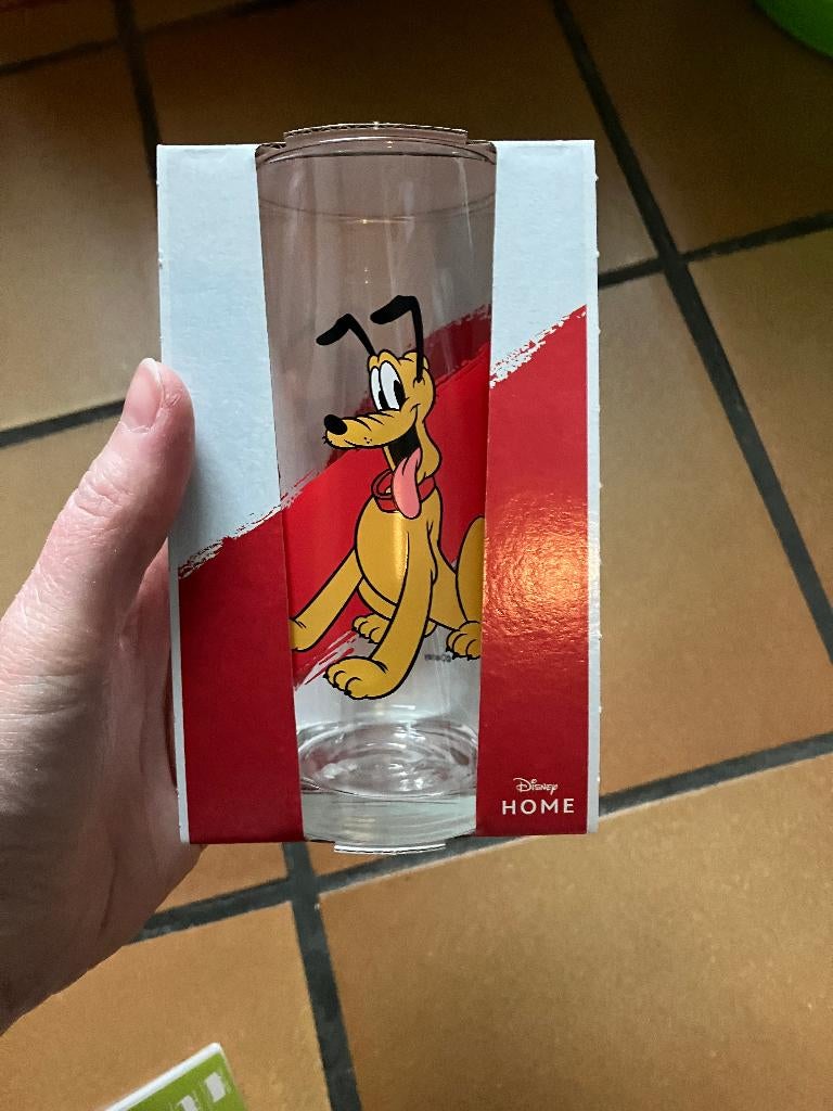 Disney Glas Pluto - Nieuw in verpakking, Ophalen of Verzenden, Goofy of Pluto, Nieuw, Servies