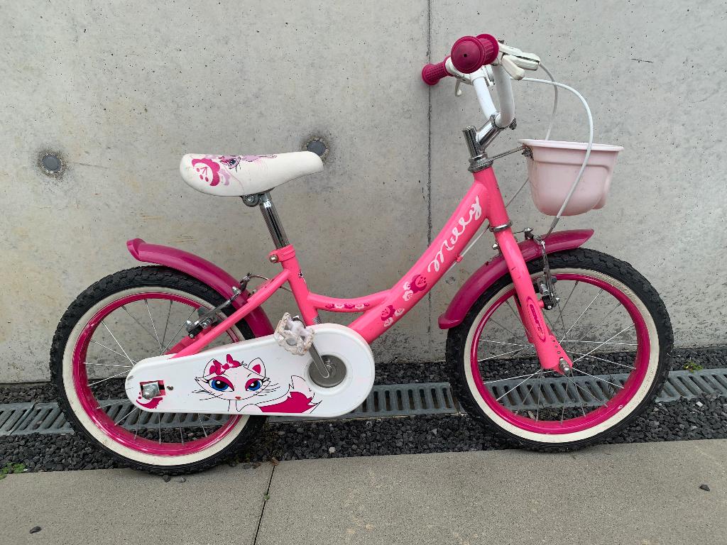 Kinderfiets, Fietsen en Brommers, Fietsen | Kinderfietsjes, Ophalen, Zo goed als nieuw, 16 tot 20 inch, Zijwieltjes