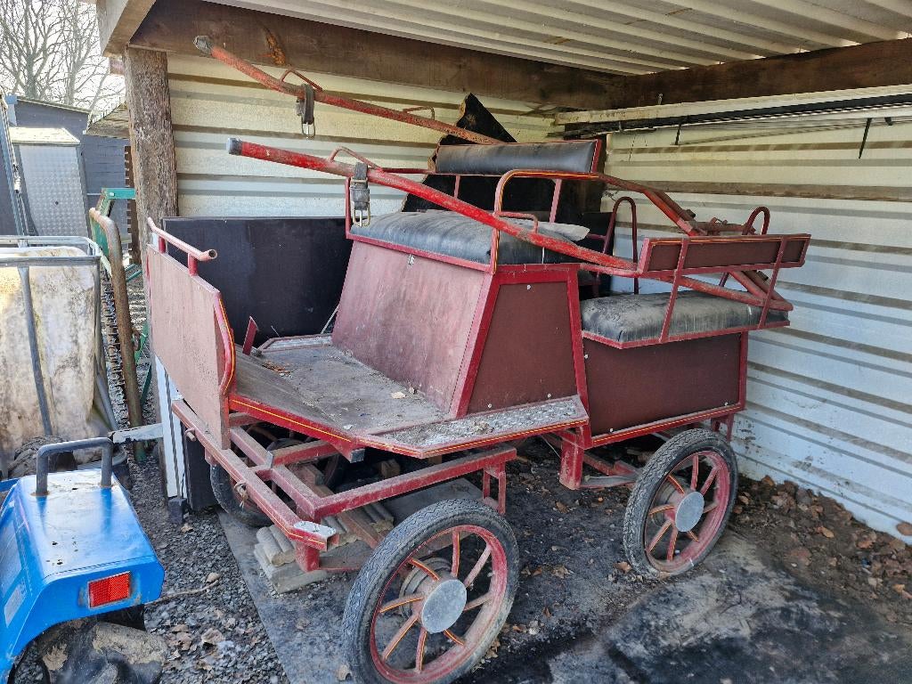 Paardekoets, Dieren en Toebehoren, Rijtuigen en Koetsen, Gebruikt, Marathonwagen, Pony