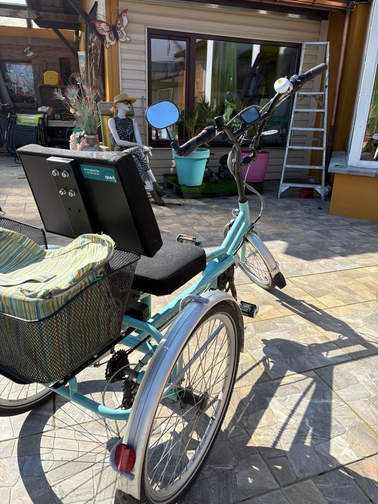 Driwielfiets elektrisch, Fietsen en Brommers, Fietsen | Driewielfietsen, Ophalen, Zo goed als nieuw