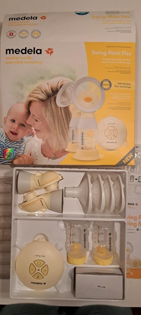 Medela swing maxi flex kolf + 2 milkies trays, Kinderen en Baby's, Babyvoeding en Toebehoren, Ophalen of Verzenden