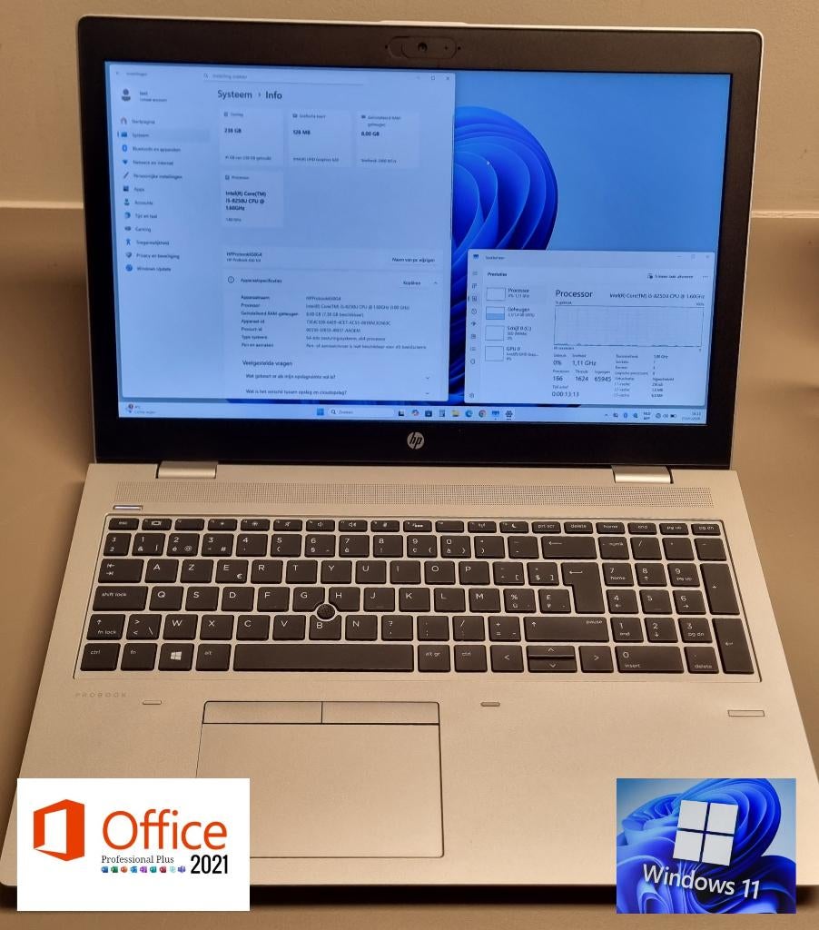 HP ProBook 650 - i5 8250U 256GB/1TB ssd - 8/16GB vanaf 180€, 256 GB, Ophalen of Verzenden, Zo goed als nieuw, SSD