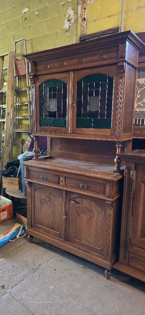 Vaisselier ancien en chêne massif, Antiquités & Art, Enlèvement