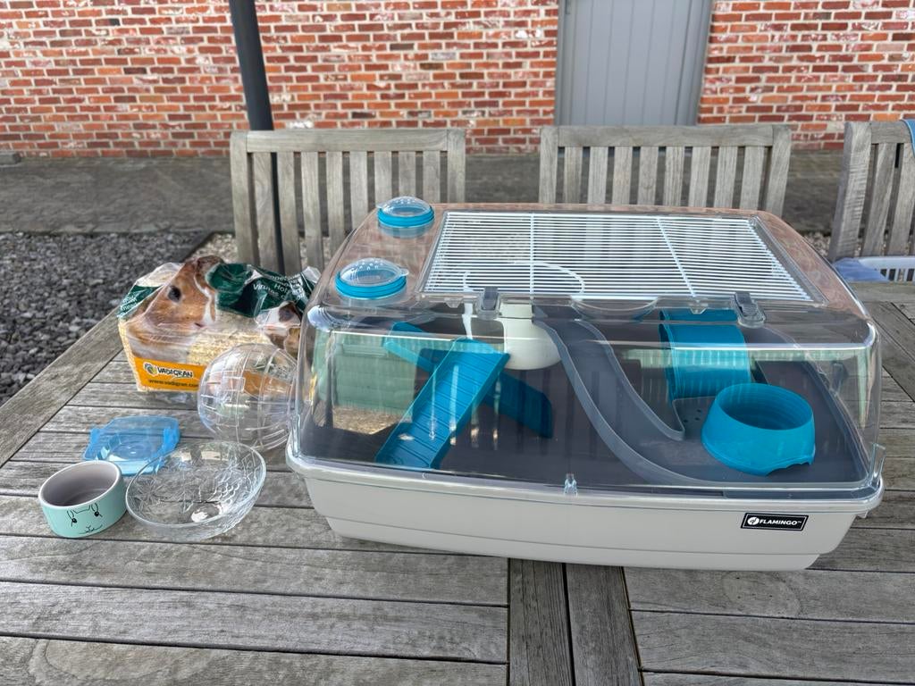 Hamsterkooi, Dieren en Toebehoren, Knaagdieren en Konijnen | Hokken en Kooien, Ophalen, Gebruikt, Kooi