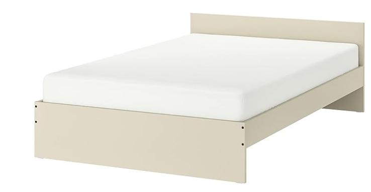 cadre de lit, Neuf, Beige, 140 cm, Enlèvement