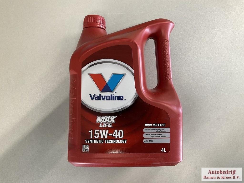 Motorolie Valvoline Max Life 15W-40 Synthetic Technology, Auto diversen, Onderhoudsmiddelen, Ophalen of Verzenden, -, -, -