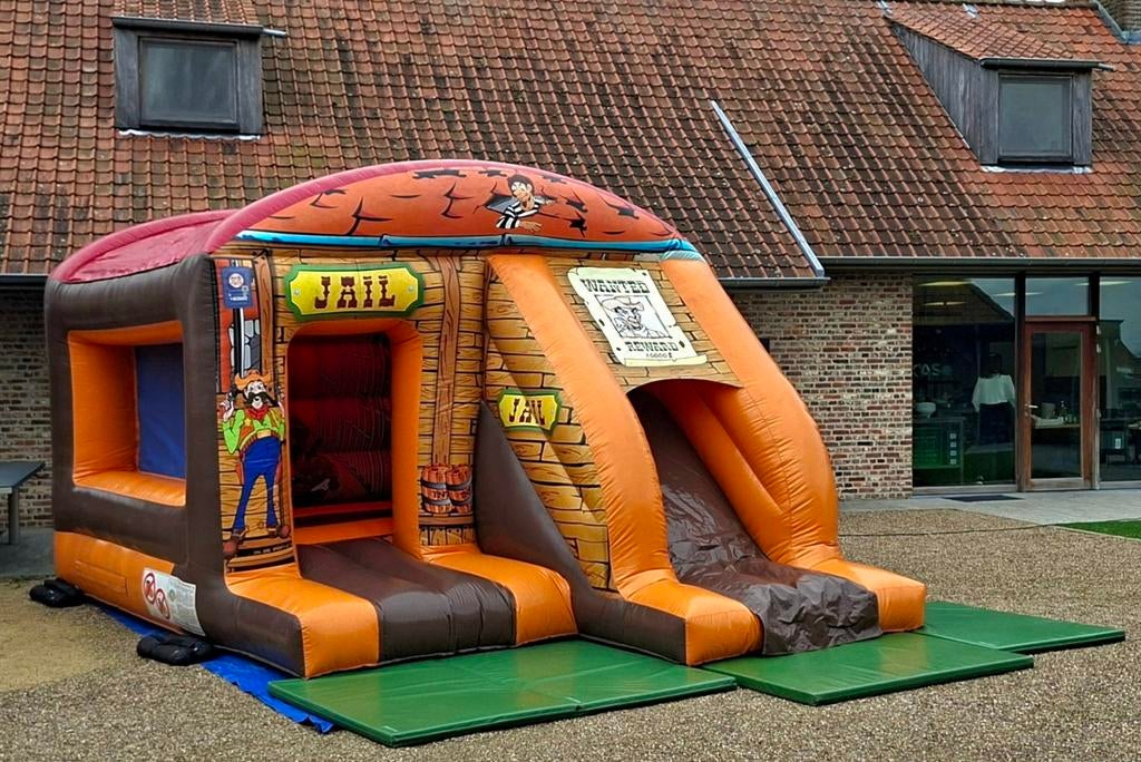 Te Huur Springkasteel Western, Hobby & Loisirs créatifs, Articles de fête | Location, Enlèvement ou Envoi