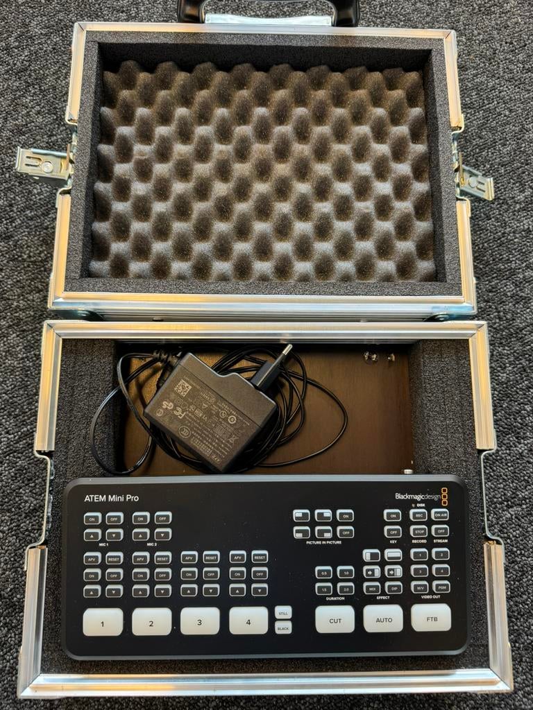 Blackmagic ATEM Mini Pro + THON Flightcase, Audio, Tv en Foto, Professionele apparaten, Zo goed als nieuw, Video, Ophalen