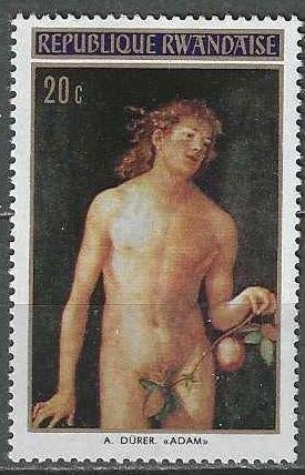 Rwanda 1972 - Yvert 430 - Albrecht Durer - 20 c. (PF), Timbres & Monnaies, Timbres | Afrique, Non oblitéré, Envoi