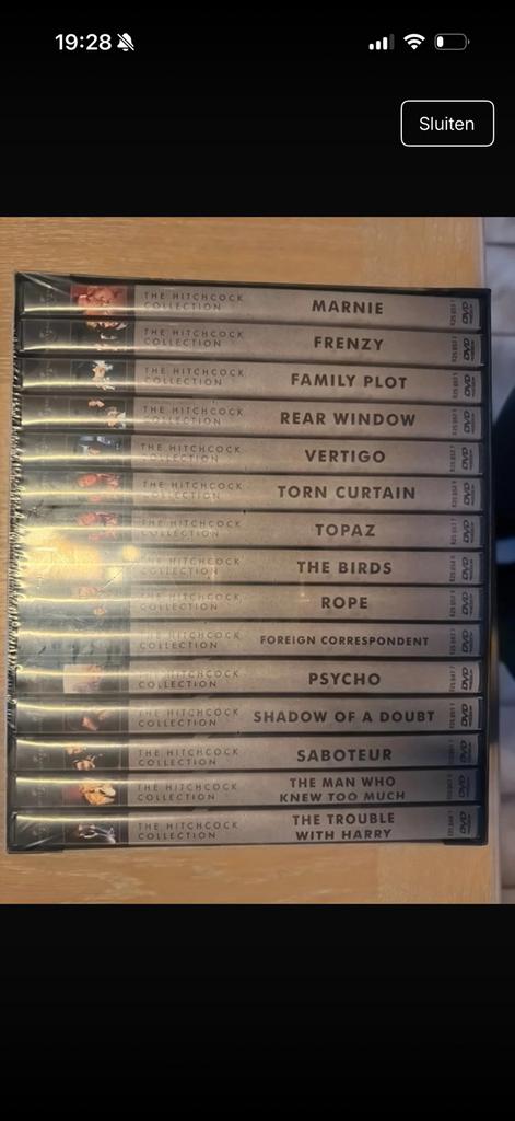 Hitchcock collection, Cd's en Dvd's, Ophalen of Verzenden, Nieuw in verpakking, Boxset