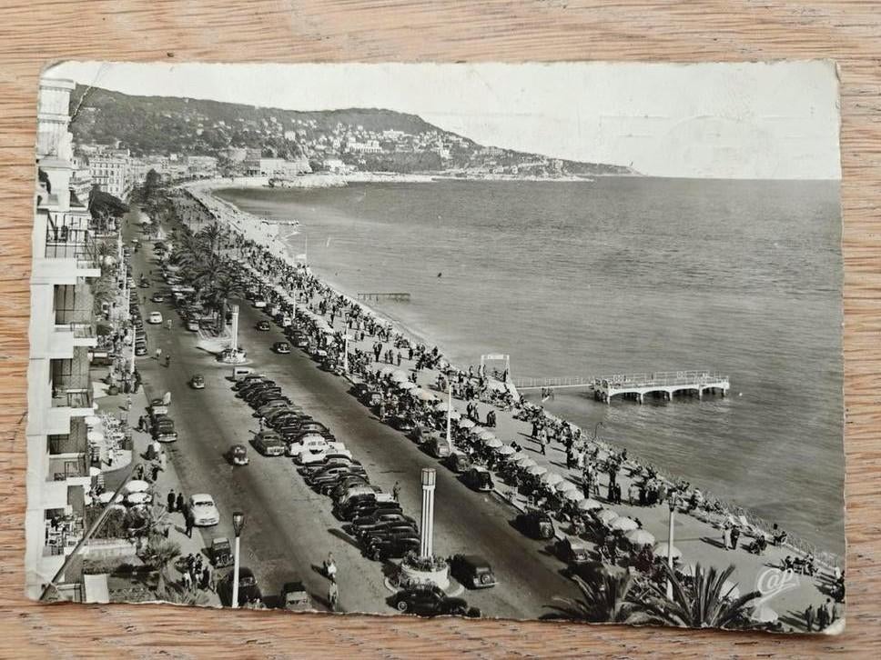 Postkaart Wielerkoers Parijs-Nice 1954, Verzamelen, Foto's en Prenten, Ophalen of Verzenden