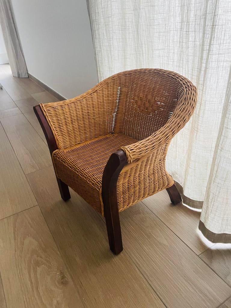 Rotan kinder fauteuil, Ophalen, Zo goed als nieuw