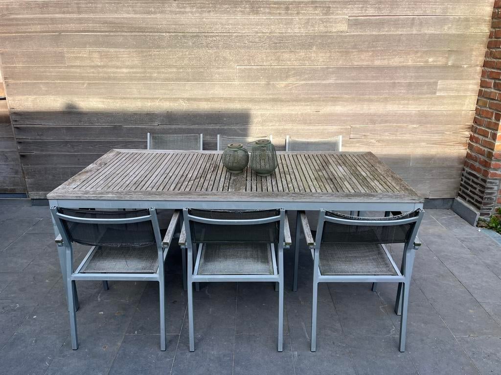 Tuintafel met stoelen, Chaise, Salons de jardin, Enlèvement, Utilisé