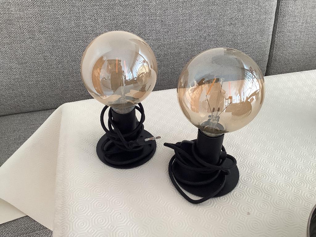 Lot de 2 petites lampes, Maison & Meubles, Lampes | Lampes de table, Moins de 50 cm, Design, Enlèvement, Utilisé