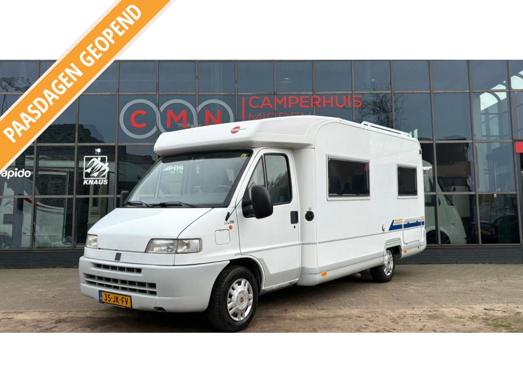 Bürstner Harmony T 604, Fiat ducato, Siège de train, Jusqu'à 4, 6 à 7 mètres, Réfrigérateur