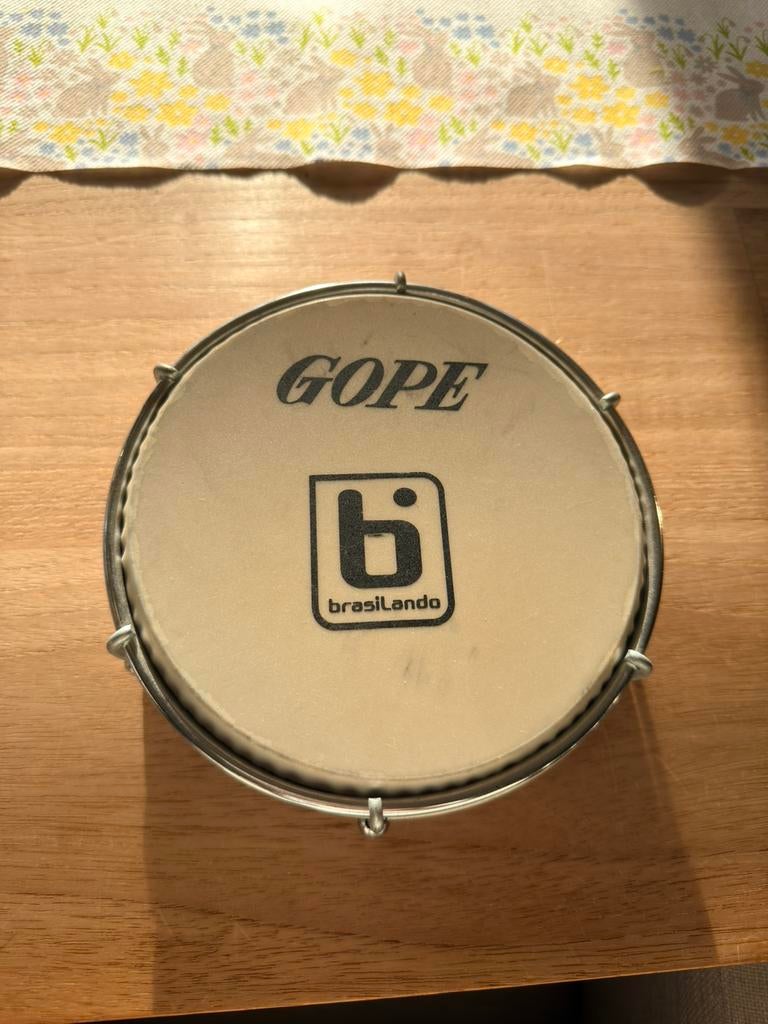 GOPE Brasil pandeiro 17 cm – Braziliaanse handtrommel, Muziek en Instrumenten, Percussie, Ophalen, Gebruikt, Trommel