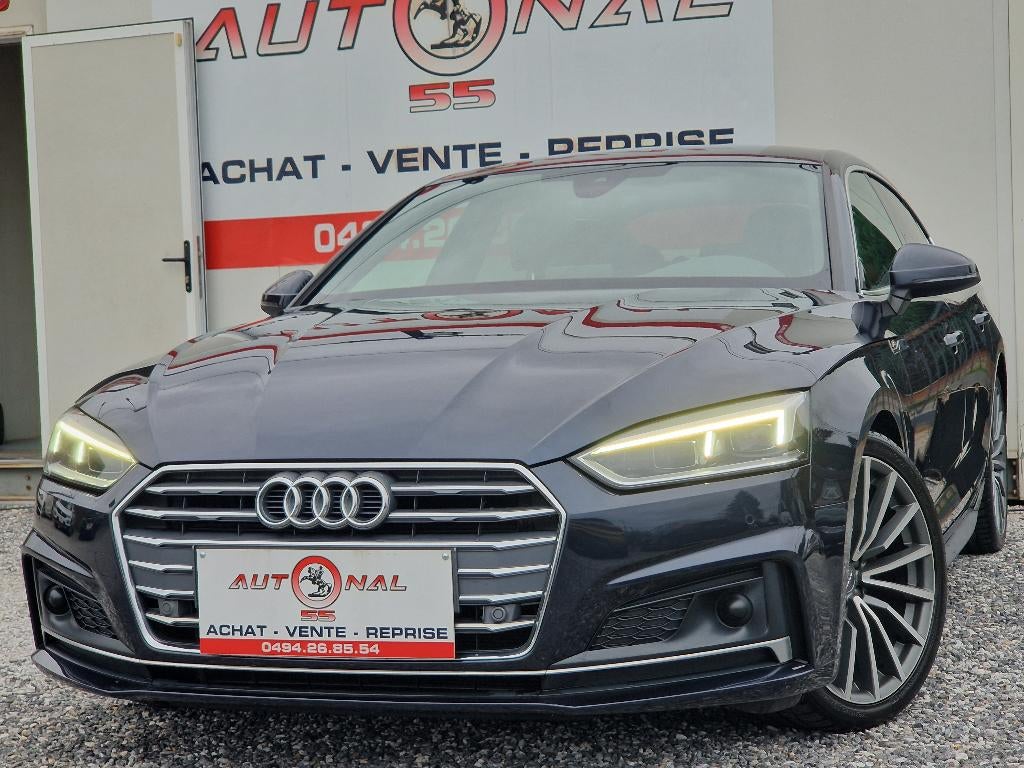 Audi A5 Sportback 1.4 TFSI S Line S tronic*XENON*GPS*CUIR, Achat, Entreprise, Entretenue par le concessionnaire, Noir