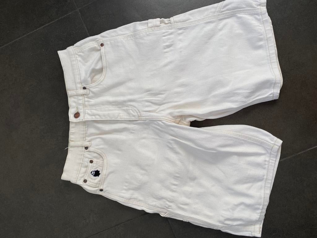 Jeans short NNSNS, Kleding | Heren, Ophalen, Zo goed als nieuw, Maat 46 (S) of kleiner, Wit