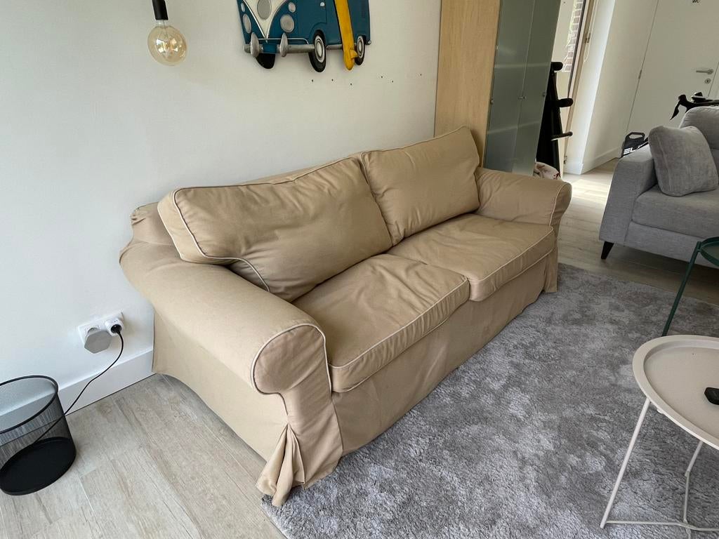 Ektorp Ikea 2 persoons-slaapbank, Huis en Inrichting, Ophalen, Gebruikt