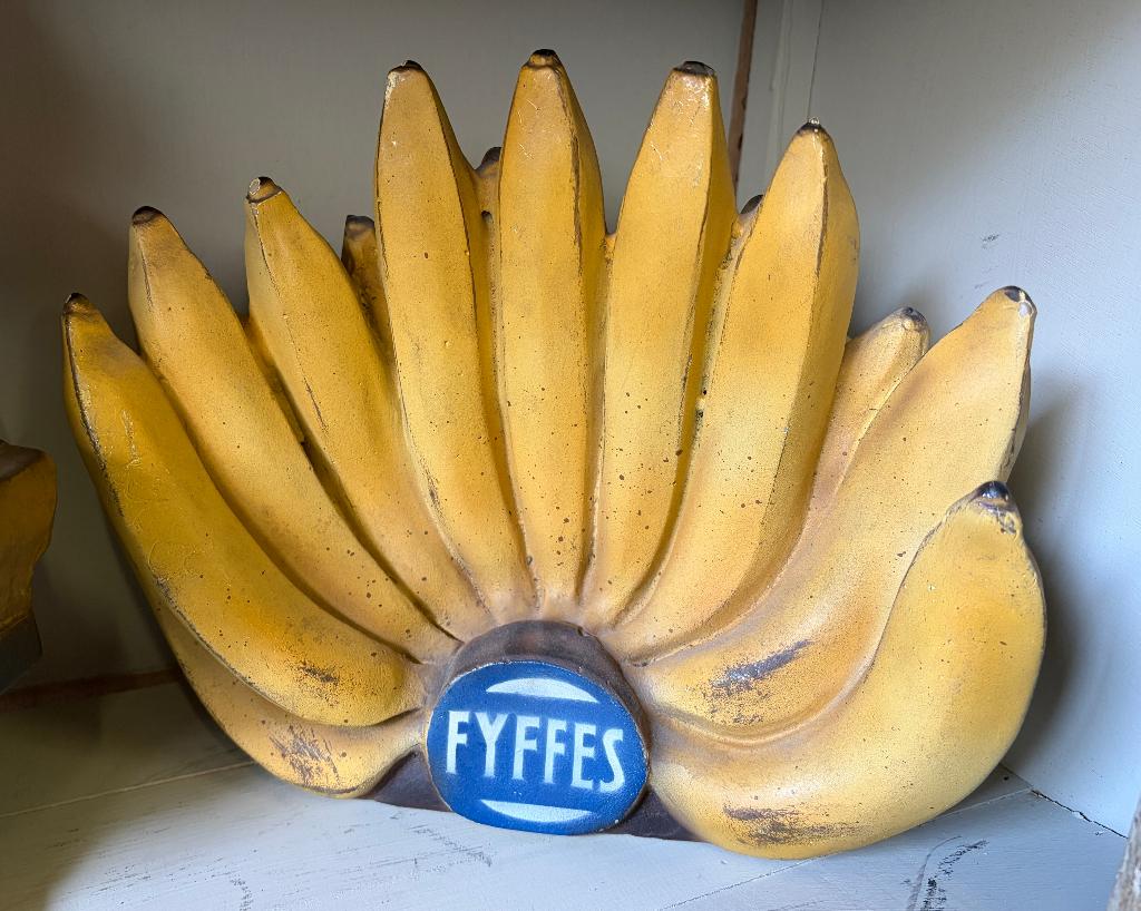 Fyffes Bananes rond 1950 POS-reclame, Ophalen of Verzenden