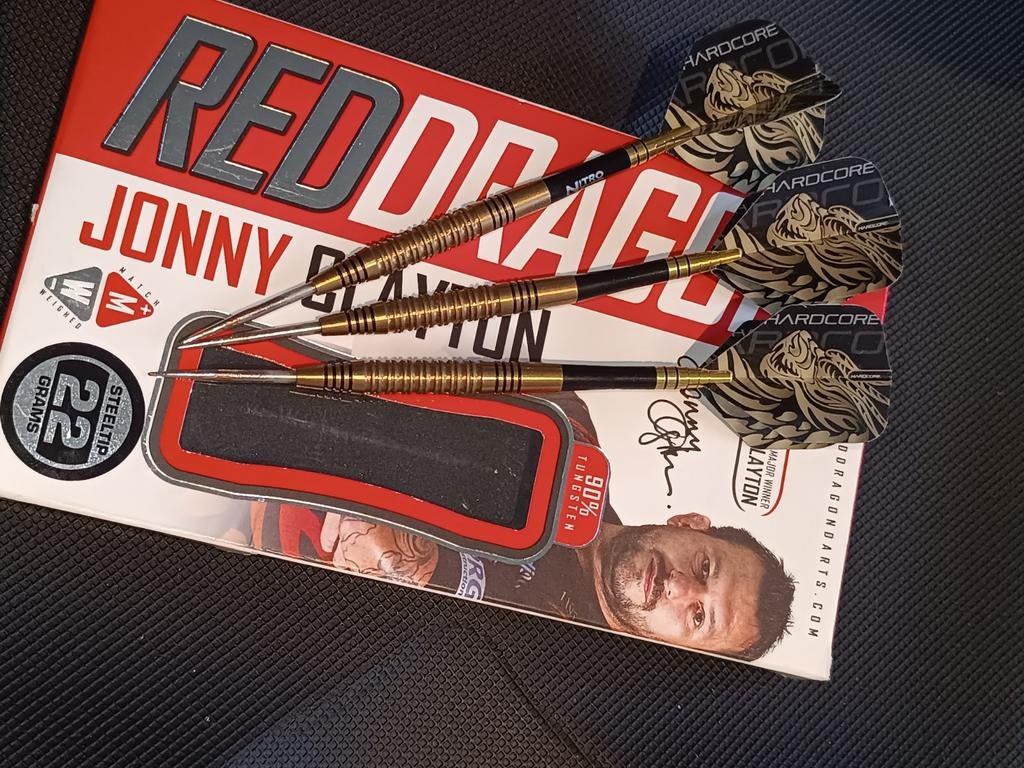 Jonny Clayton Gold 22gr, Sport en Fitness, Darts, Ophalen of Verzenden, Flights