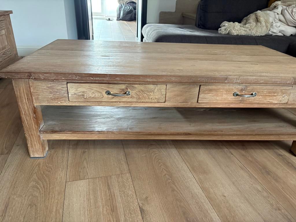 Salon tafel, Huis en Inrichting, Tafels | Salontafels, Ophalen, Gebruikt, Landelijk