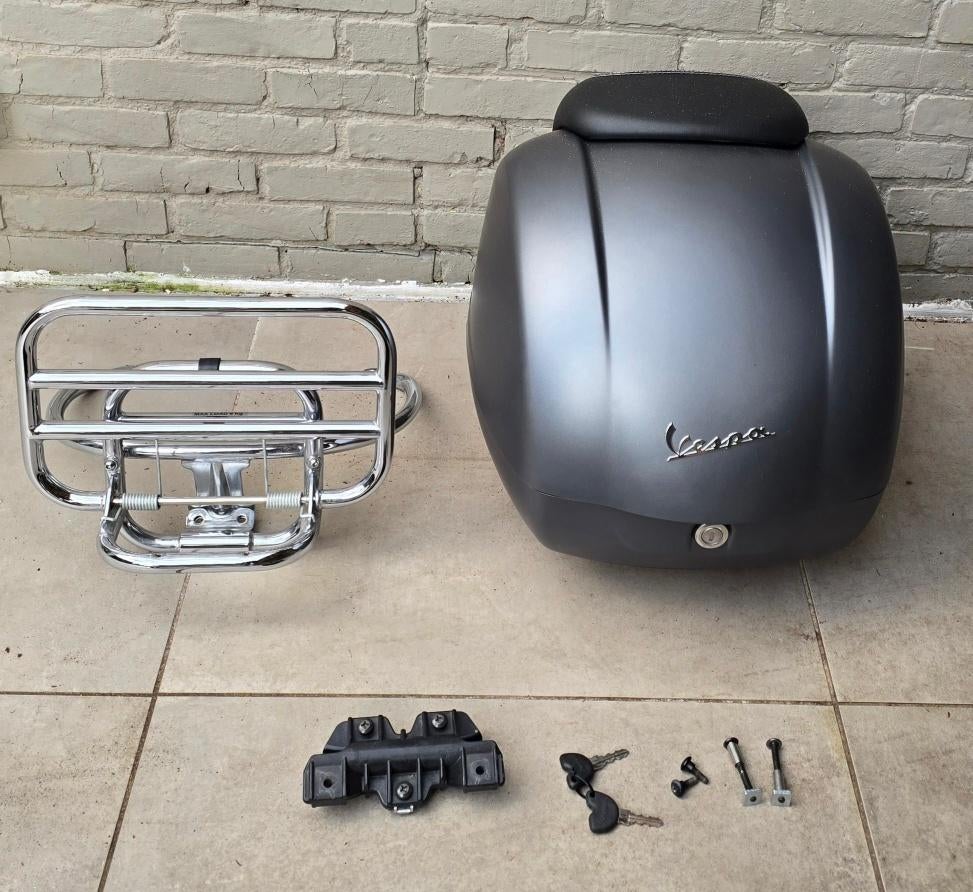 Topcase Vespa GTS avec porte-bagages pliable, Enlèvement ou Envoi, Neuf