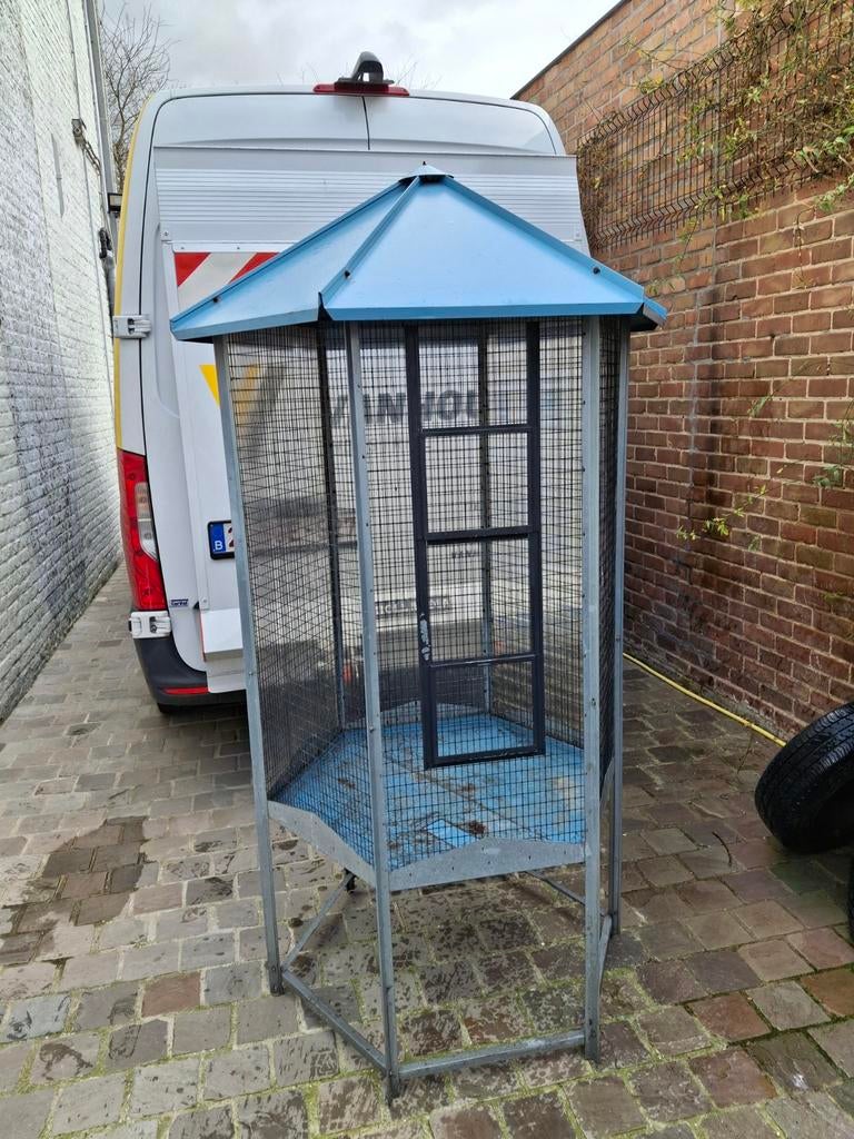 Voliere 6hoekig, Dieren en Toebehoren, Ophalen, Gebruikt, Metaal, Volière