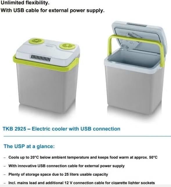 Glacière avec port USB, Caravanes & Camping, Enlèvement ou Envoi, Neuf, Glacières, Électrique