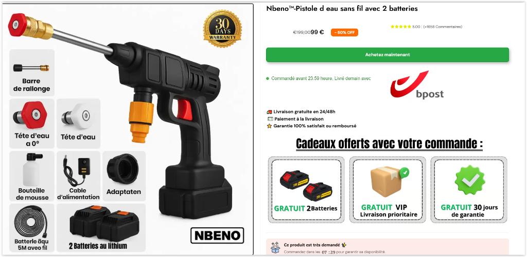 Outil d'accessoire de lavage de voiture portable,, Enlèvement ou Envoi