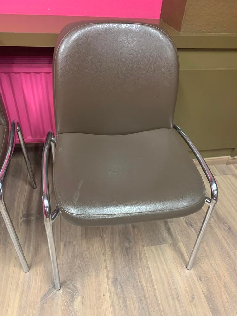 Chaise en cuir vintage, Huis en Inrichting, Stoelen, Ophalen, Gebruikt, Overige kleuren, Vintage