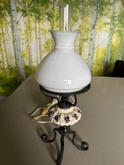 Vier Antieke lampen, Antiek en Kunst, Ophalen