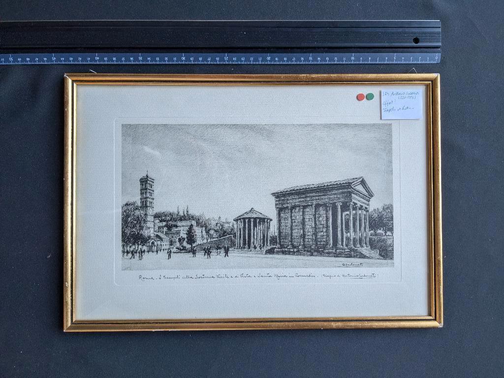 Giovanni Piranesi (naar) - ingelijst - offset - tempels Rome, Ophalen of Verzenden