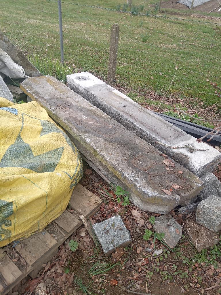 2 oude arduinen deurdorpels, Ophalen, Gebruikt