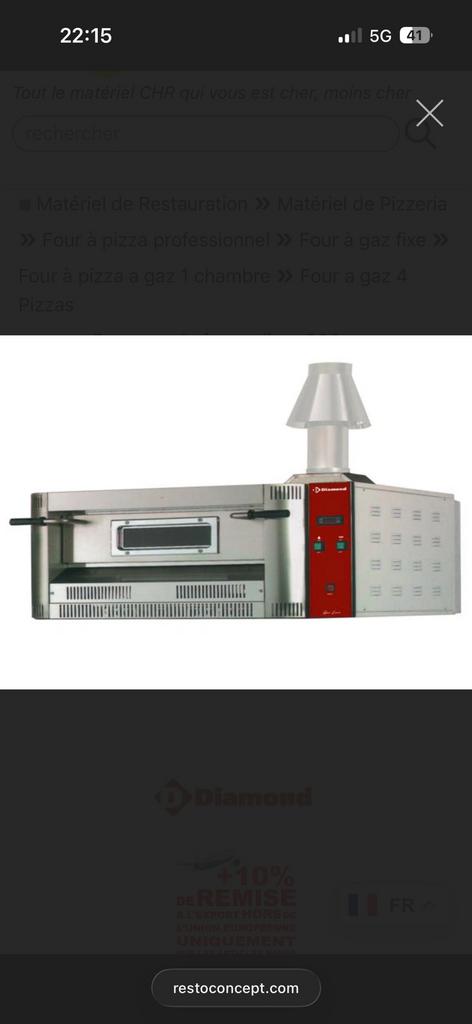 Four a pizza, Articles professionnels, Horeca | Équipement de cuisine, Fours, Fours à micro-ondes et Fours à vapeur, Utilisé, Enlèvement ou Envoi