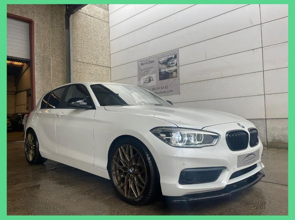 Bmw 116i Sport  *Gps/Leder/Led *, Auto's, BMW, 116 g/km, Wit, Leder, Bedrijf