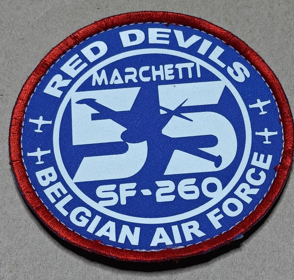 Diables Rouges Marchetti SF-260 55 ans, Collections, Enlèvement ou Envoi, Armée de l'air, Emblème ou Badge