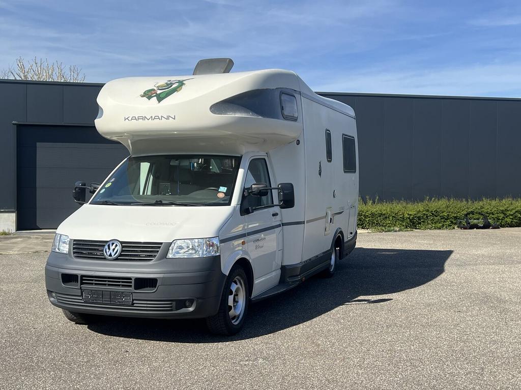 Volkswagen Karmann Ghia Airco/4 slaapplaatsen, Auto's, Bestelwagens en Lichte vracht, Zwart, Wit, 131 pk, Te koop