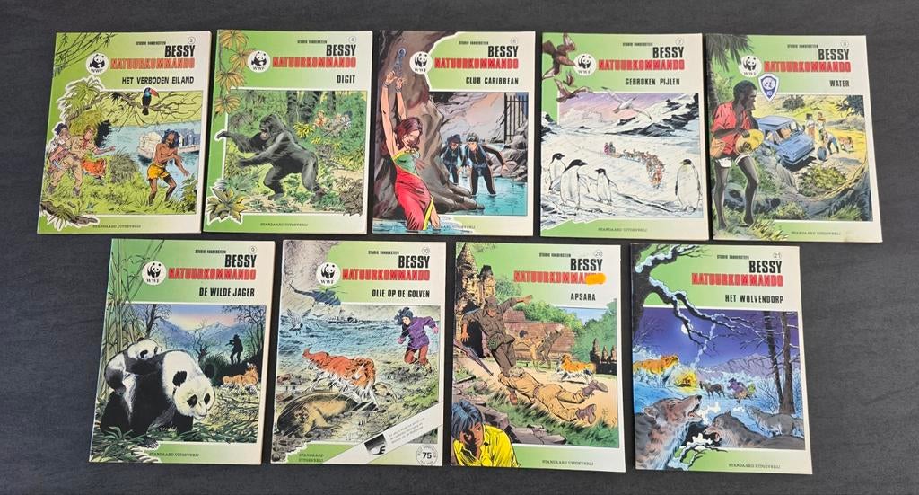 Lot strips: Bessy NatuurKommando, Boeken, Stripverhalen, Ophalen of Verzenden, Gelezen