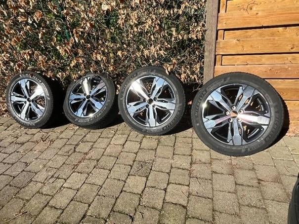 4 originele velgen voor Peugeot 3008 met winterbanden, Auto-onderdelen, Banden en Velgen, Ophalen, 18 inch, Gebruikt, Velg(en)