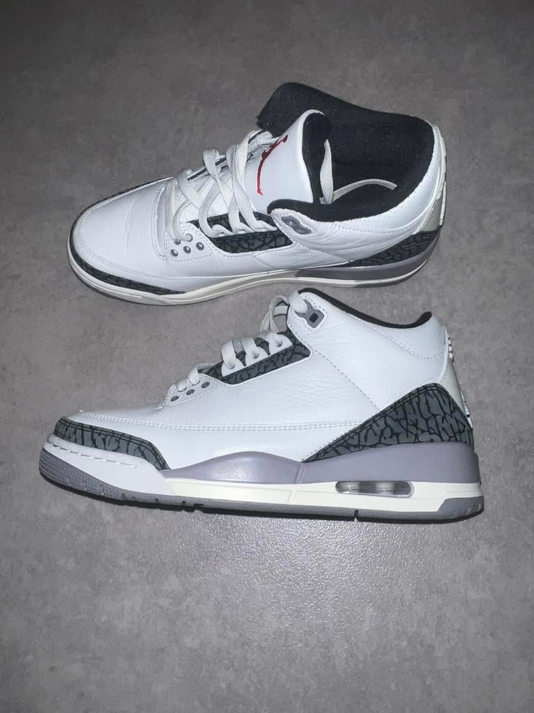 Nike Air Jordan 3 Retro Cementgrijs, Kleding | Heren, Schoenen, Ophalen of Verzenden, Nieuw, Wit