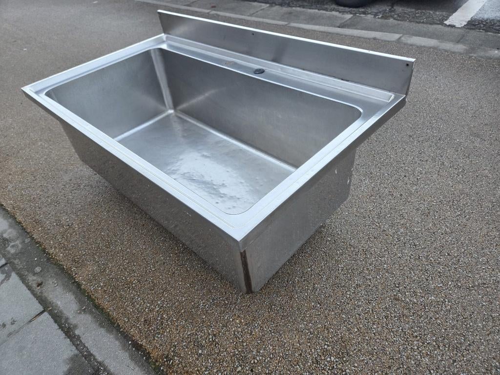 Grande plonge inox professionnelle, HoReCa, Articles professionnels, Enlèvement, Utilisé, Mobilier en inox