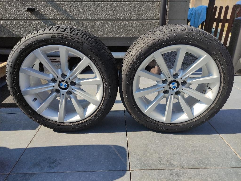 BMW 5 F10 F11 velgen + banden nieuwstaat 18 inch Bridgestone, Auto-onderdelen, Banden en Velgen, Ophalen, 18 inch, Banden en Velgen