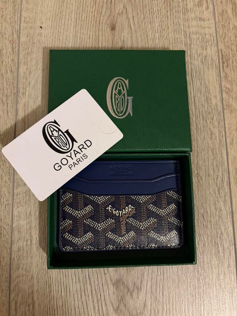 Porte-Cartes Goyard Saint-Sulpice Boîte d’origine incluse, Handtassen en Accessoires, Portemonnees, Overige merken, Blauw, Nieuw