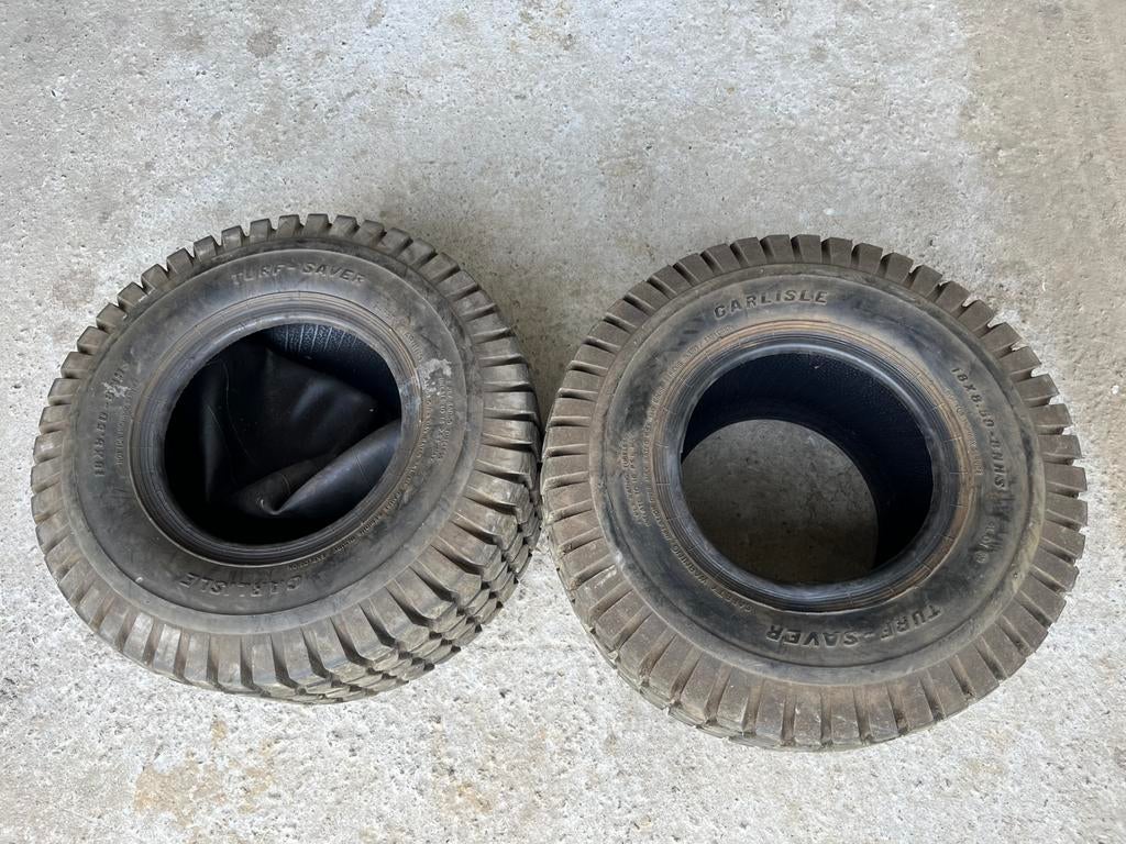 2x pneus pour tondeuse auto-portée, Jardin & Terrasse, Enlèvement ou Envoi, Utilisé