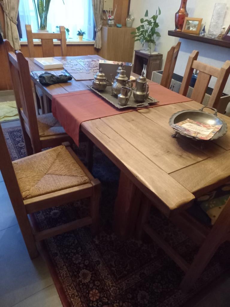 TOP AANBOD :Volledige eiken eetplaats in perfecte staat., Huis en Inrichting, Ophalen