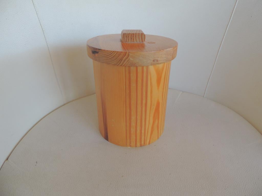 Petite poubelle en pin massif, Huis en Inrichting, Ophalen