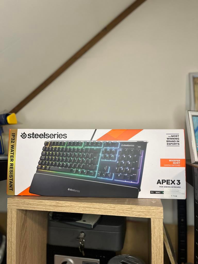 Steelseries Apex3 gaming keyboard, Ophalen, Gaming toetsenbord, Azerty, Zo goed als nieuw