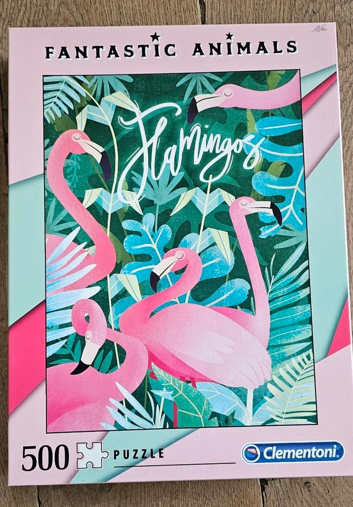Puzzel Flamingo's van Clementoni 500 stukjes, Ophalen of Verzenden