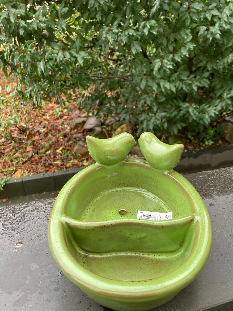 VOEDER DRINKSCHAAL KERAMIEK OVAAL GREEN, Ophalen of Verzenden, Nieuw